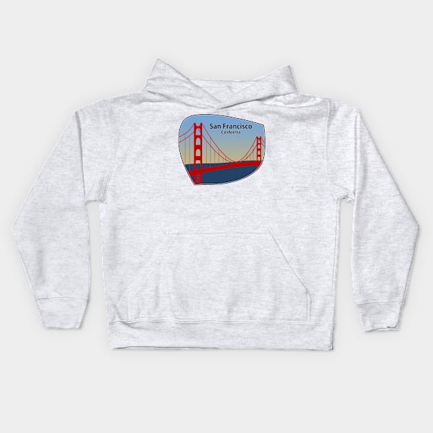 San Francisco Golden Gate Kids Hoodie by viniciusemer